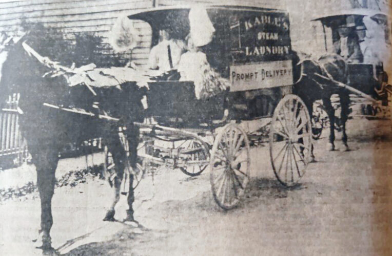 Old Photo Album: Kable’s Steam Laundry wagon